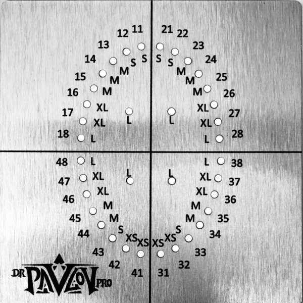 Шаблон для коффердама металл. перфорированный